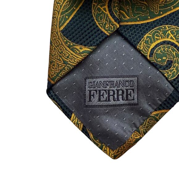 VINTAGE GIANFRANCO FERRE Men's 100% Silk Tie - Picture 2 of 5